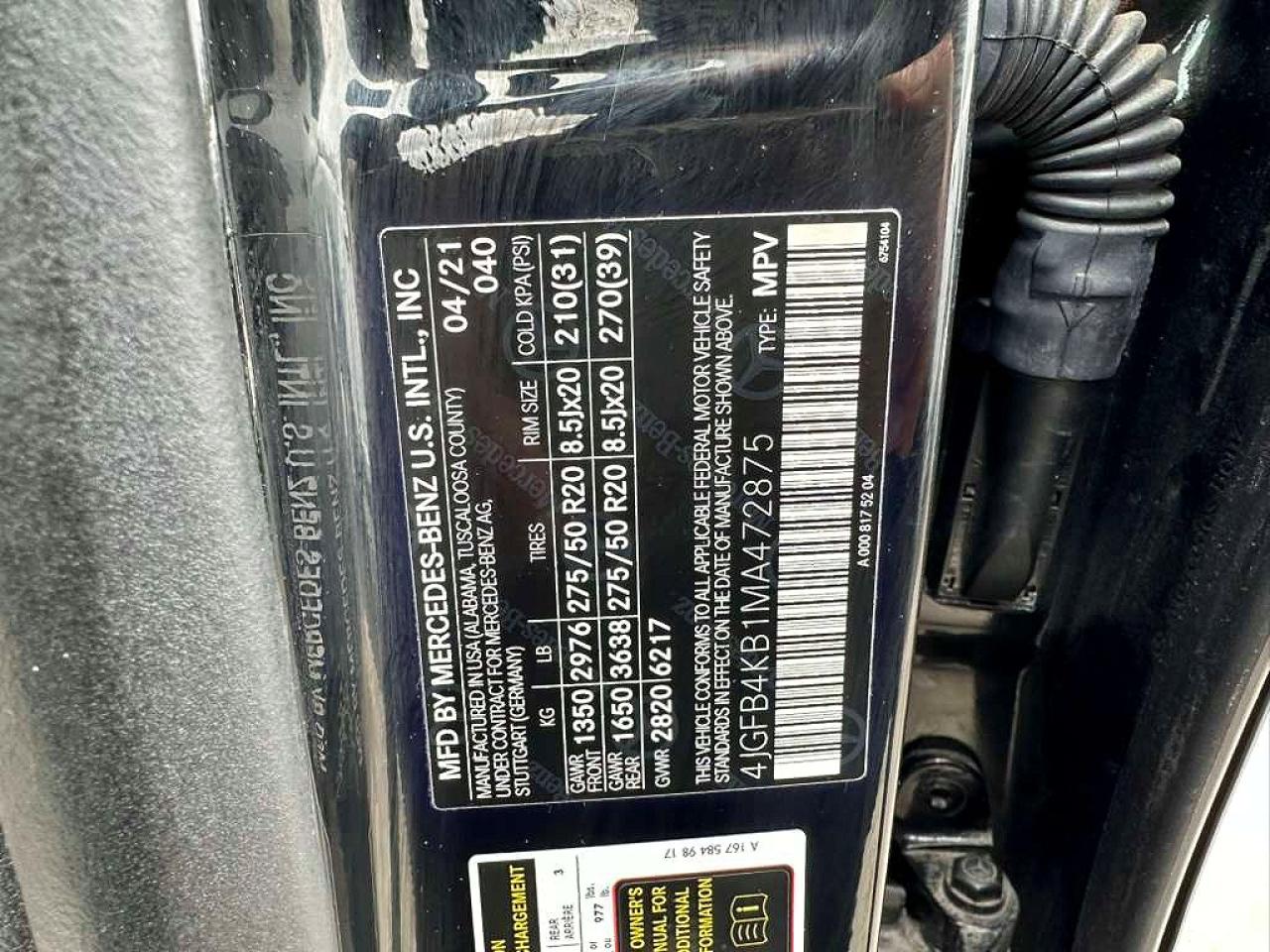 2021 MERCEDES-BENZ GLE GLE350-4M