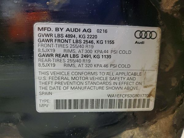 2016 AUDI Q3