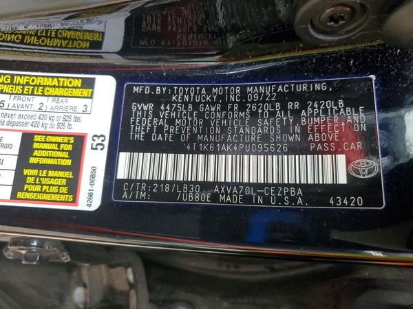 2023 TOYOTA CAMRY