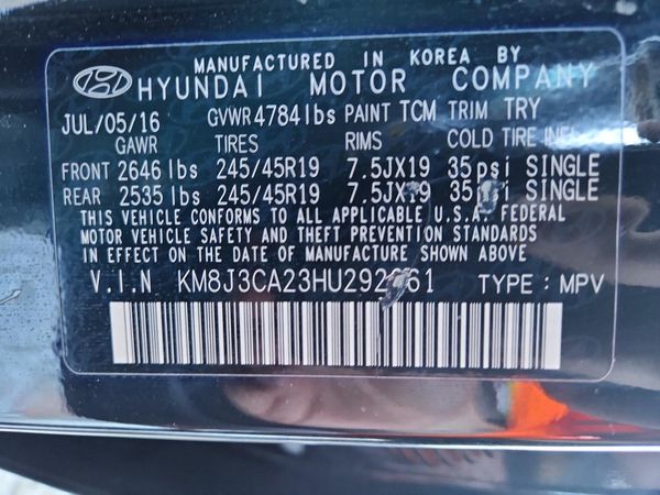 2017 HYUNDAI TUCSON