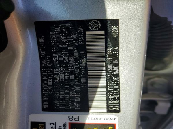 2014 TOYOTA CAMRY