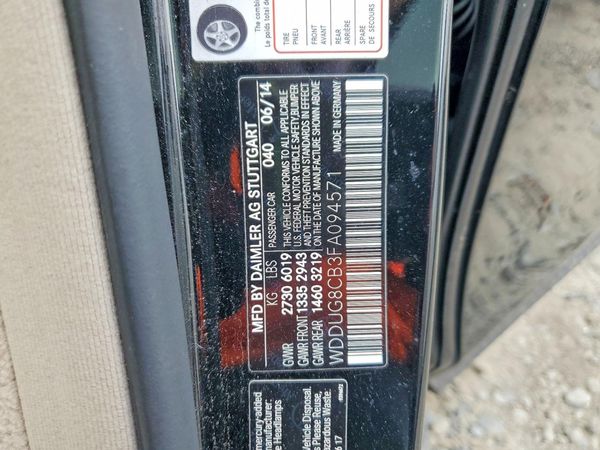 2015 MERCEDES-BENZ S S550