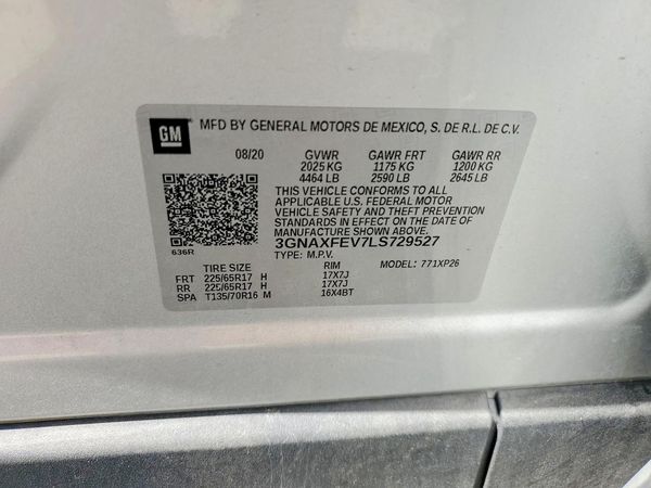2020 CHEVROLET EQUINOX 1FL