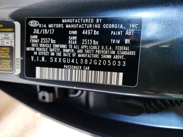 2018 KIA OPTIMA
