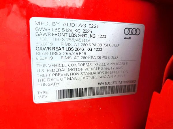 2021 AUDI Q3