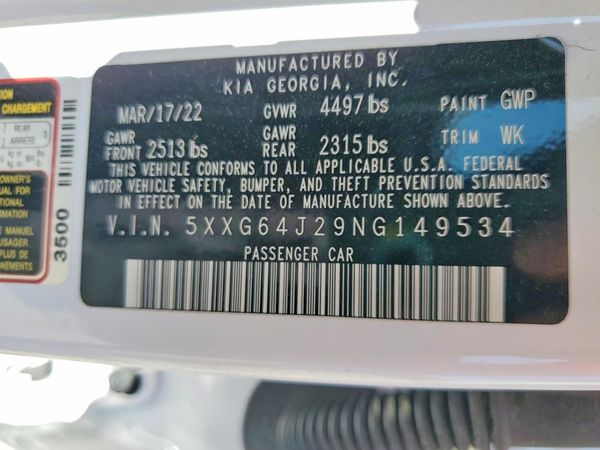 2022 KIA K5
