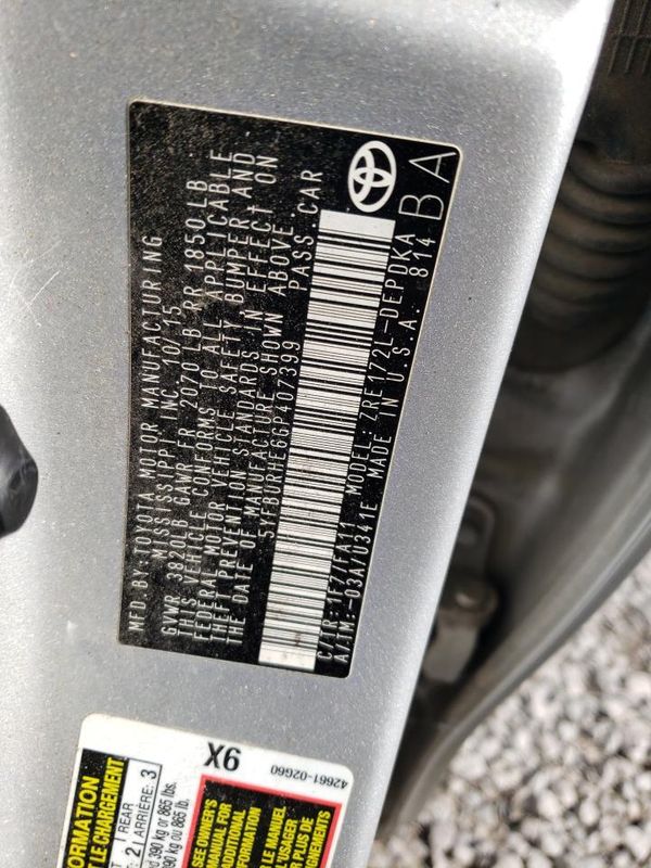 2016 TOYOTA COROLLA L/LE