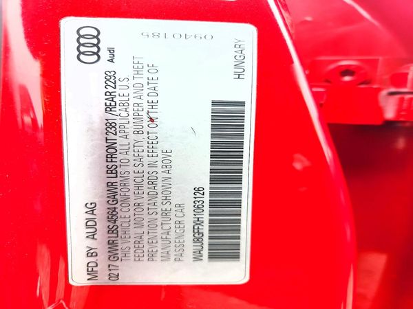 2017 AUDI A3 quattro Premium Plus