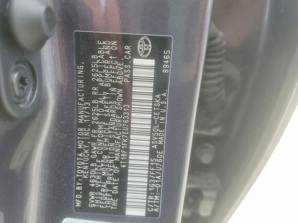 2014 TOYOTA CAMRY