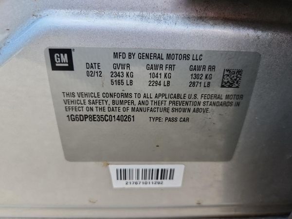 2012 CADILLAC CTS Premium