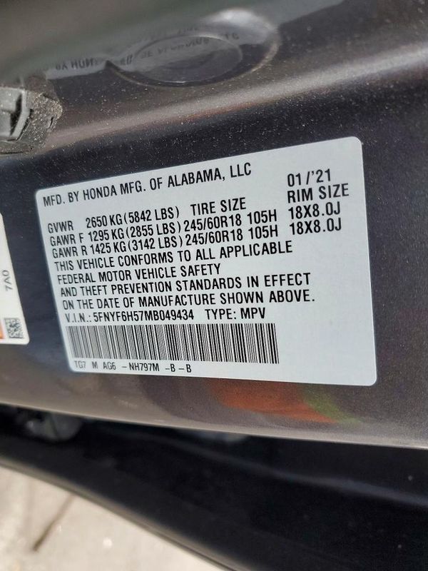2021 HONDA PILOT