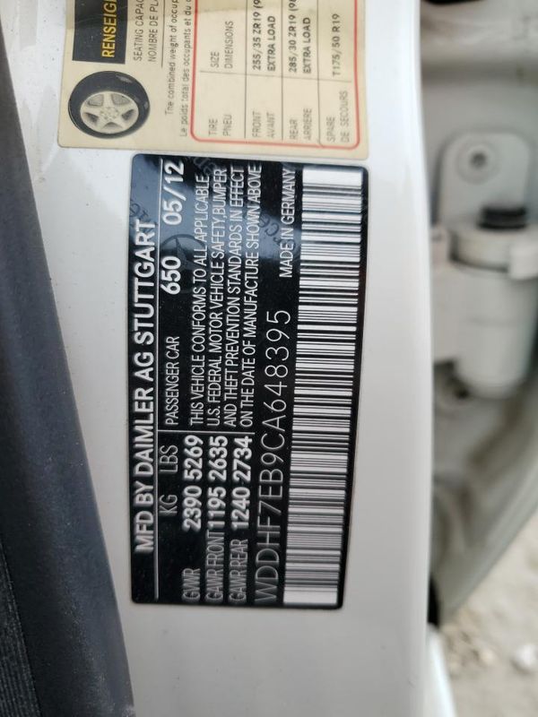 2012 MERCEDES-BENZ E