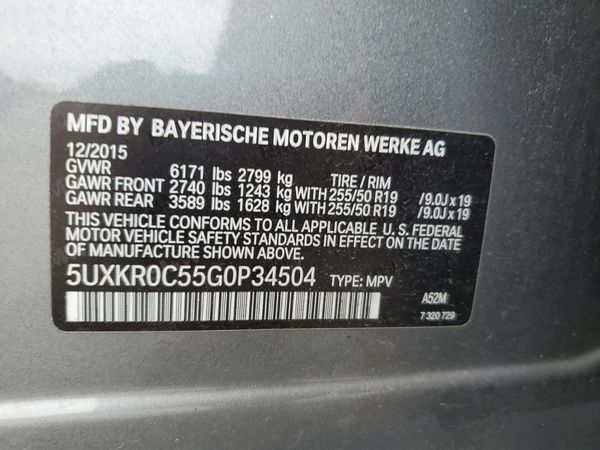 2016 BMW X5