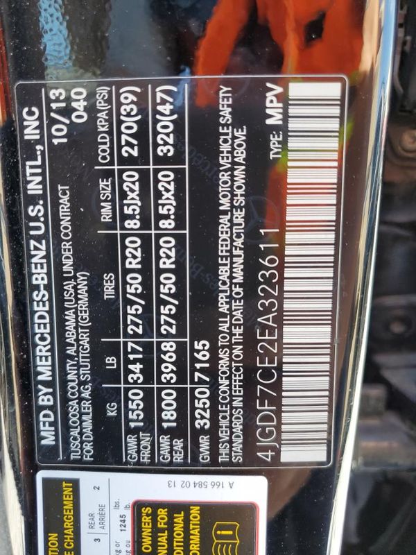2014 MERCEDES-BENZ GL GL450 4MATIC
