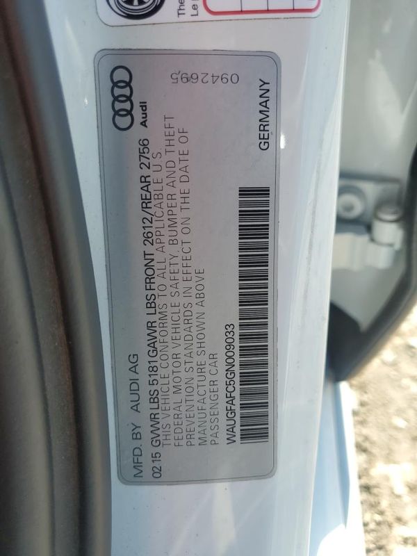 2016 AUDI A6 quattro Premium Plus