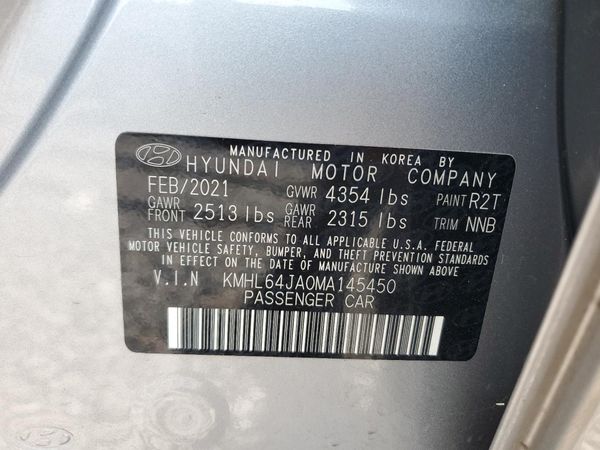 2021 HYUNDAI SONATA