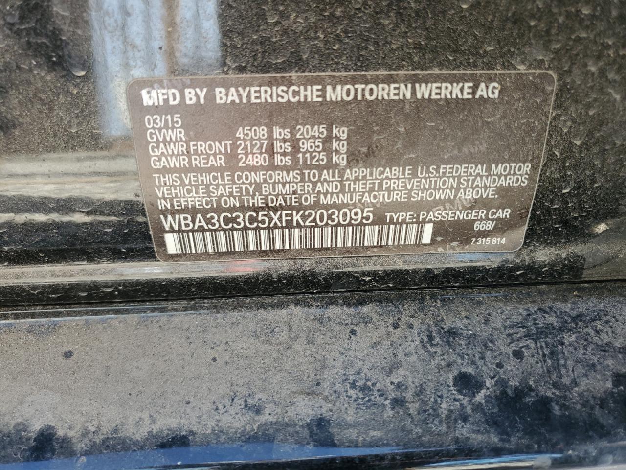 2015 BMW 320 I XDRIVE