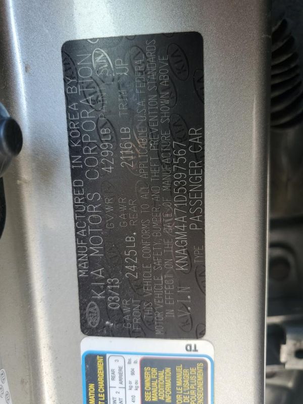 2013 KIA OPTIMA