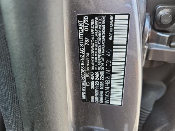 2020 MERCEDES-BENZ CLA