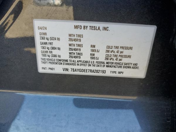 2024 TESLA MODEL Y