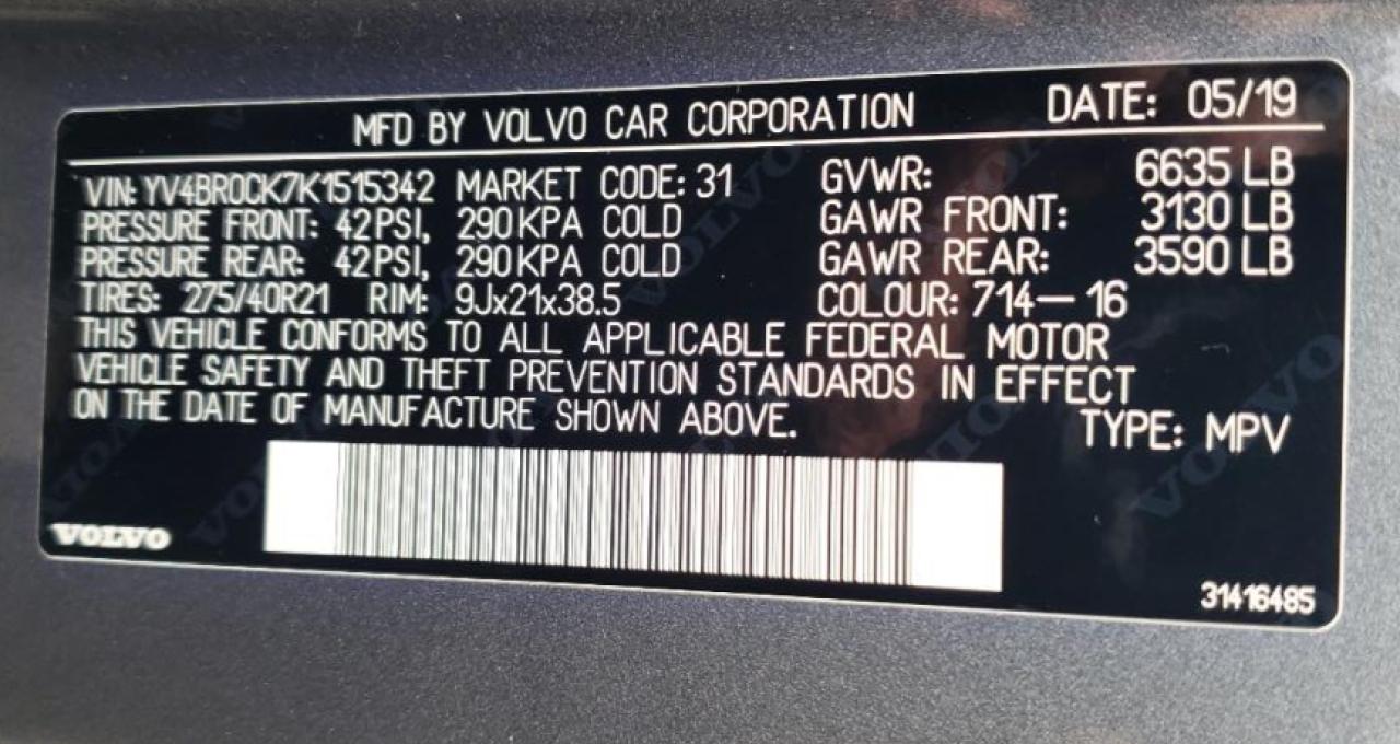 2019 VOLVO XC90 Momentum