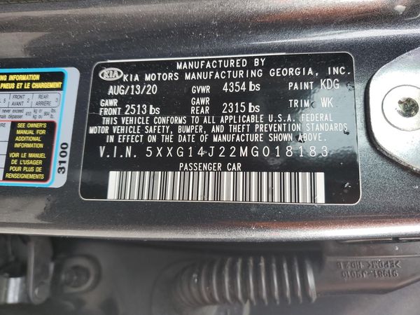 2021 KIA K5 LXS