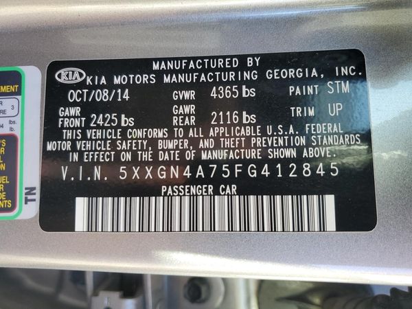 2015 KIA OPTIMA