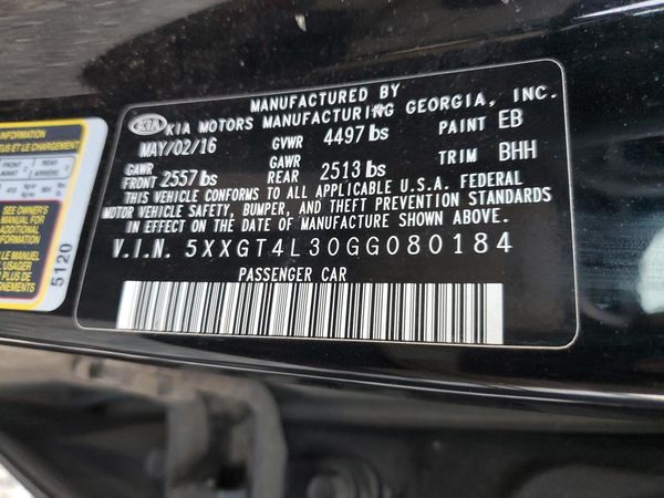 2016 KIA OPTIMA