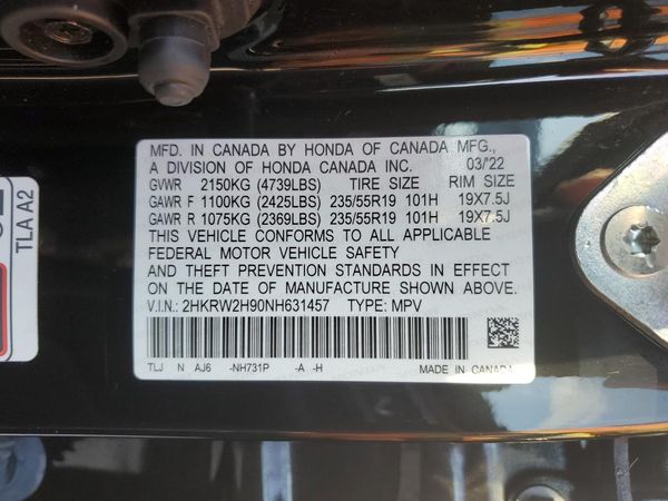 2022 HONDA CR-V