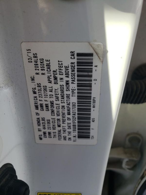 2015 ACURA TLX TECH