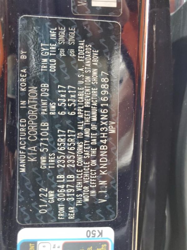 2022 KIA CARNIVAL LX