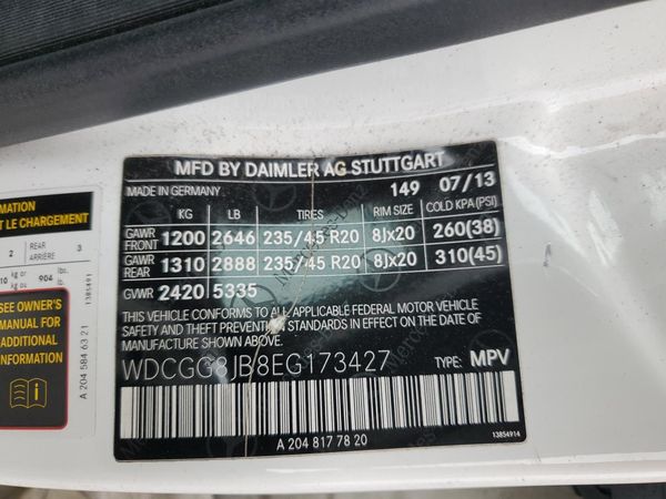 2014 MERCEDES-BENZ GLK 350