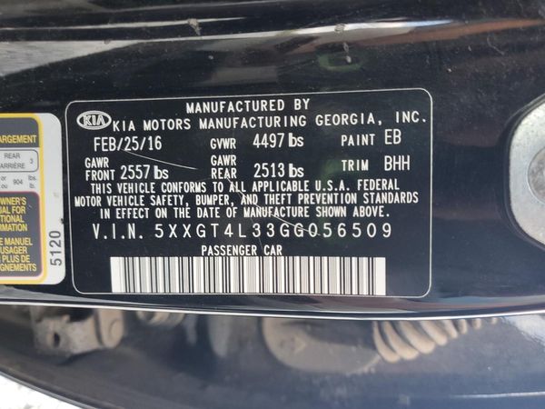 2016 KIA OPTIMA LX