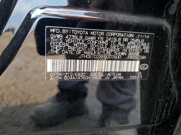 2015 LEXUS IS