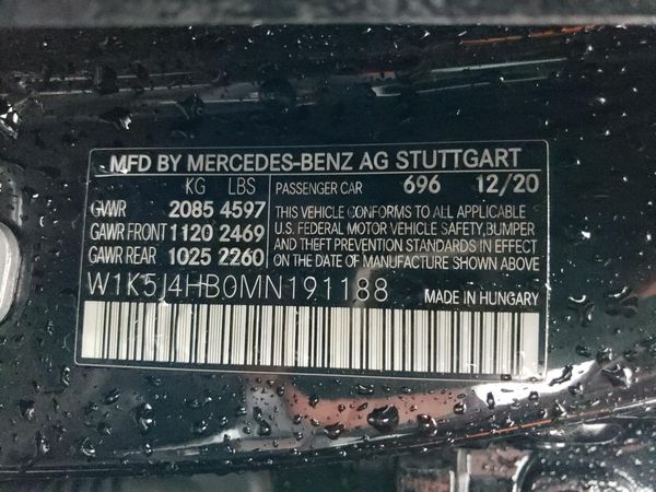 2021 MERCEDES-BENZ CLA CLA250-4M