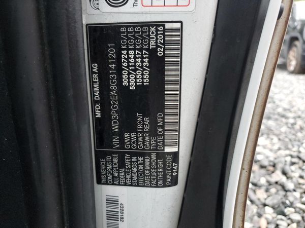 2016 MERCEDES-BENZ METRIS