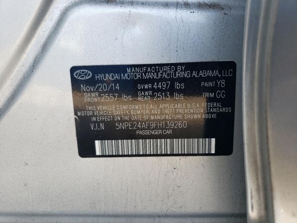 2015 HYUNDAI SONATA