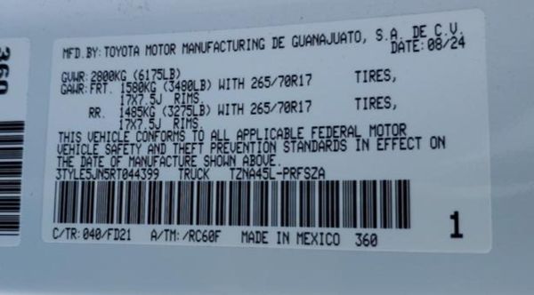 2024 TOYOTA TACOMA