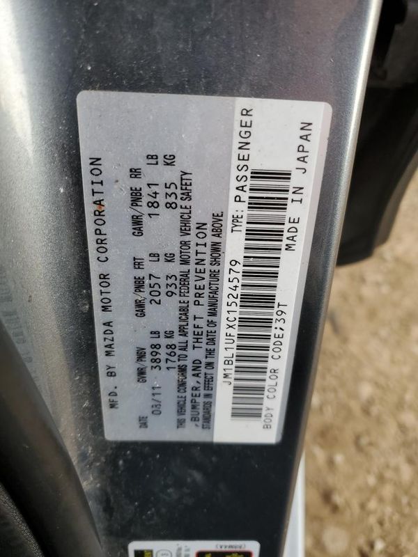 2012 MAZDA 3 Sport/GX