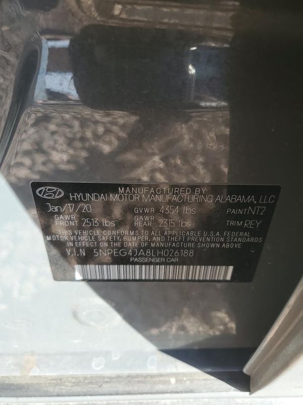 2020 HYUNDAI SONATA