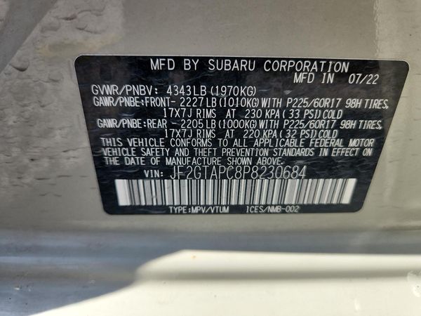 2023 SUBARU CROSSTREK