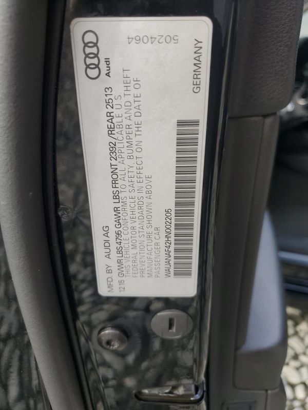 2017 AUDI A4 PREMIUM