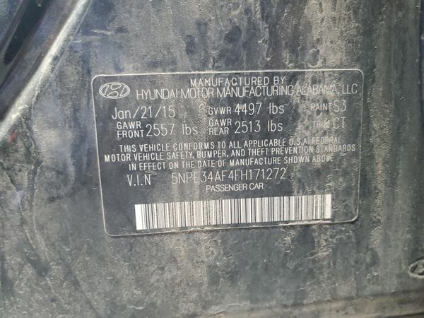 2015 HYUNDAI SONATA