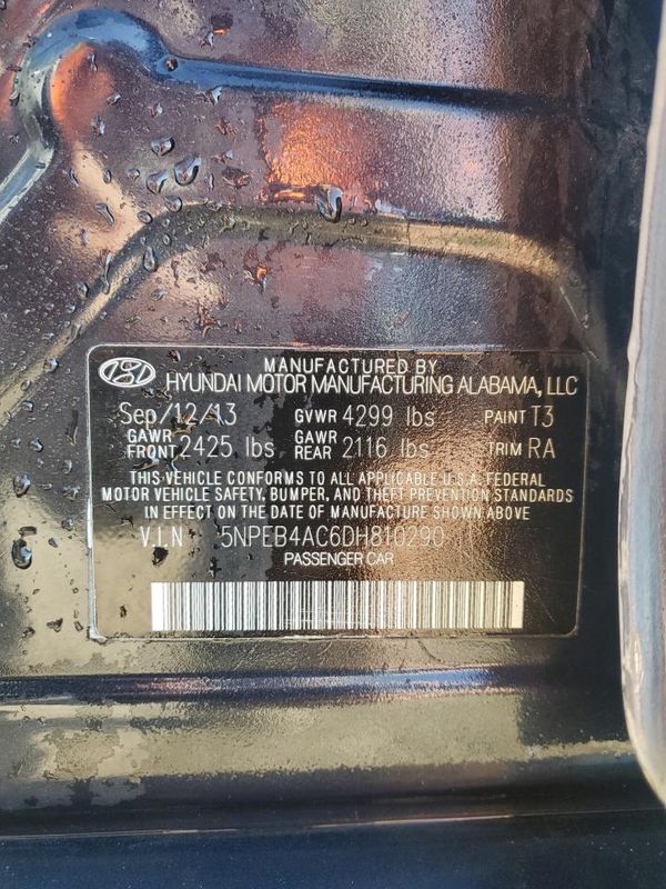 2013 HYUNDAI SONATA GLS/ GLS Popular