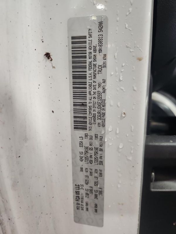 2016 RAM PROMASTER CARGO VAN