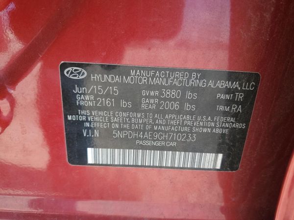 2016 HYUNDAI ELANTRA