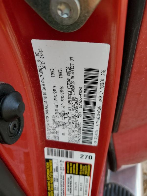 2016 TOYOTA TACOMA