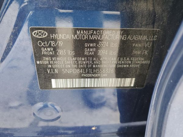 2020 HYUNDAI ELANTRA