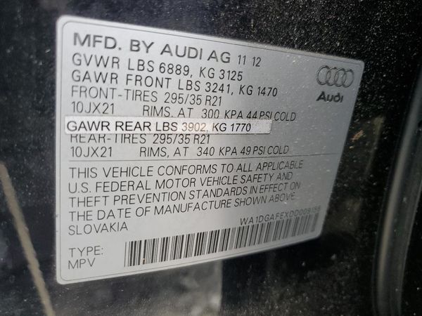 2013 AUDI Q7 S Line Prestige