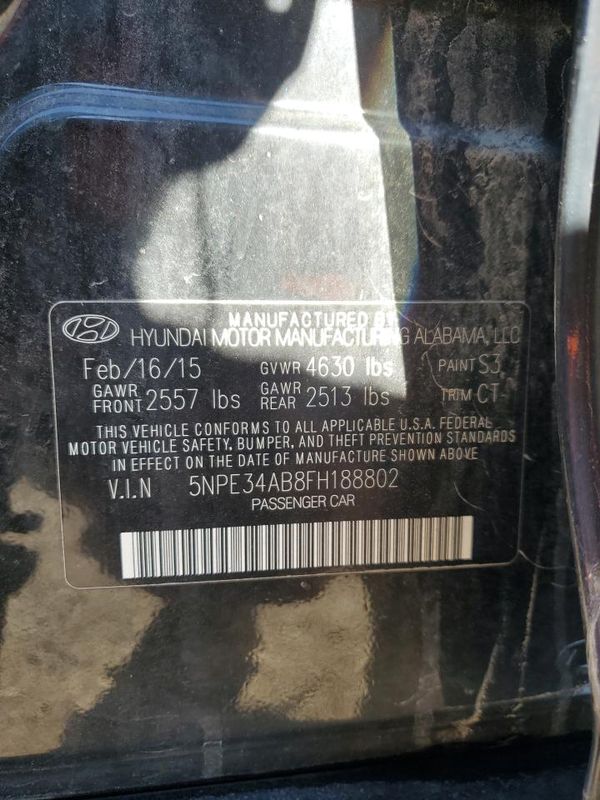 2015 HYUNDAI SONATA